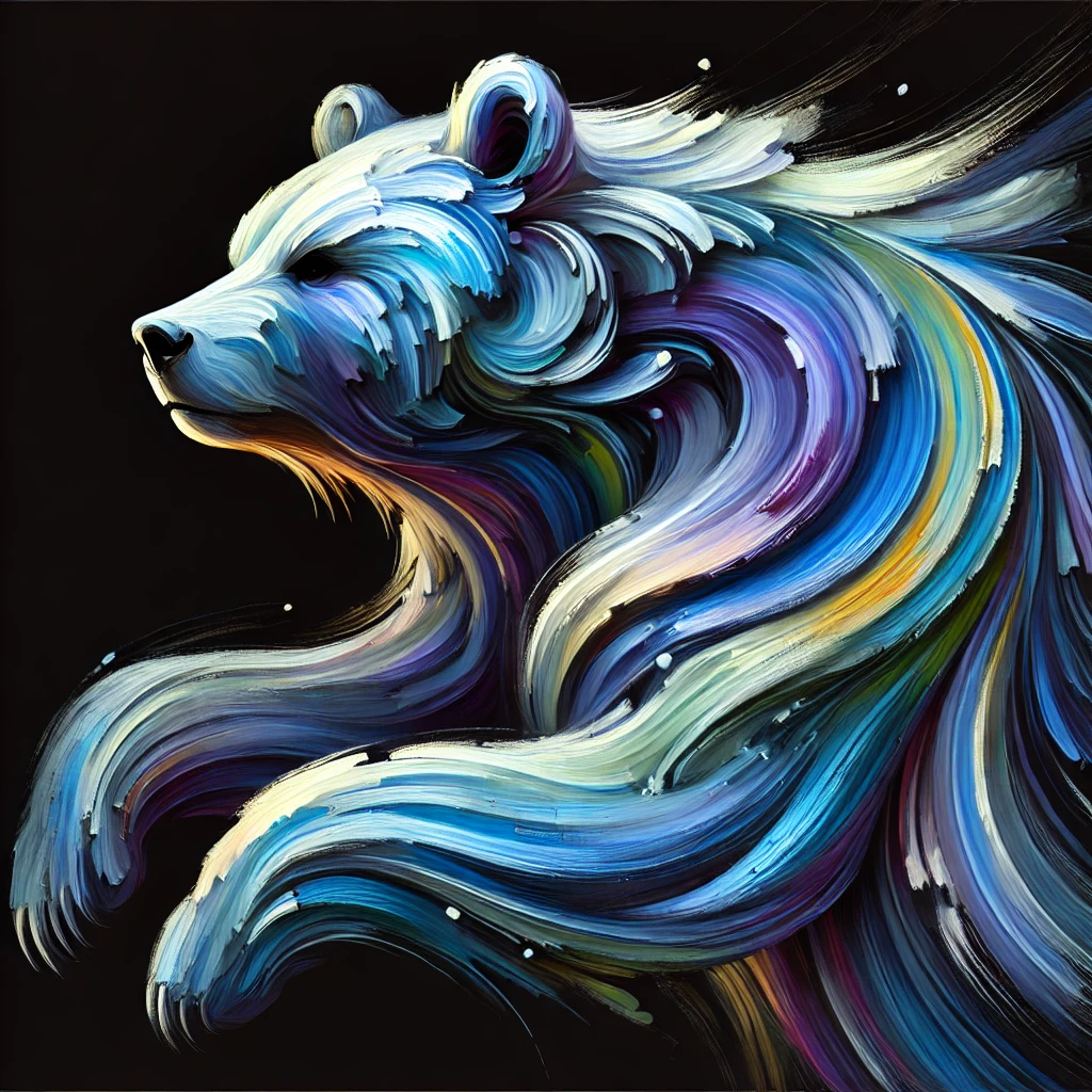 Abstract Bear Art