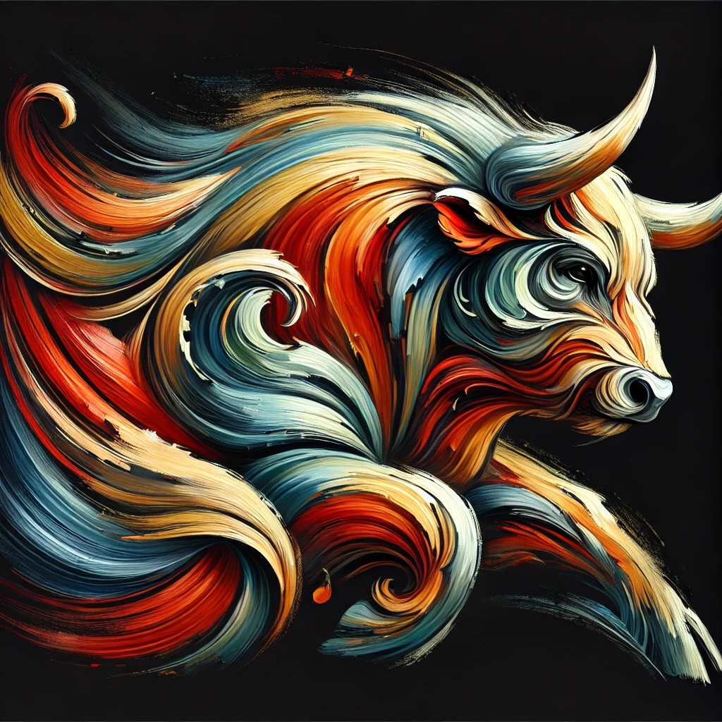 Abstract Bull Art